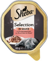 Sheba Selection in Sauce mit Rinderhäppchen 85 g Schale